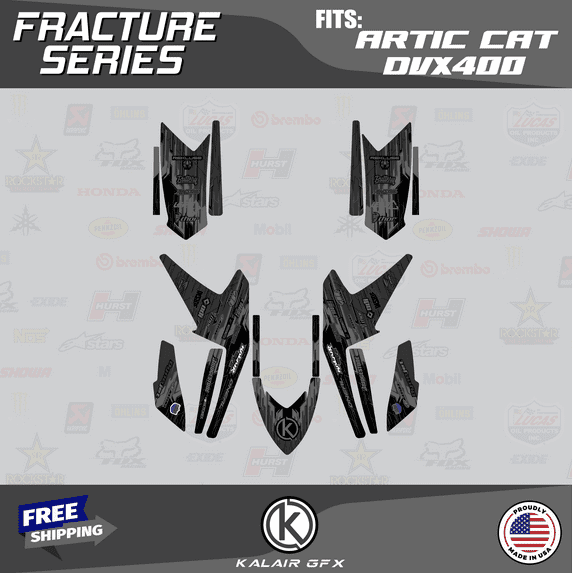 Kalair GFX Graphics Kit for Arctic-cat DVX400 (2005-2008) Fracture Series