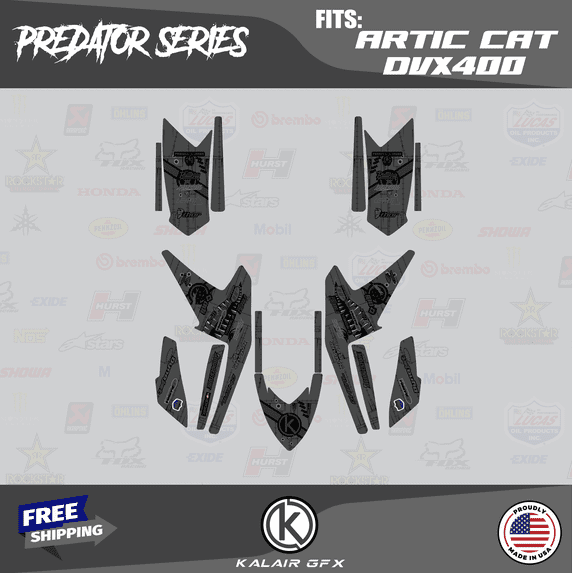 Kalair GFX Graphics Kit for Arctic-cat DVX400 (2005-2008) Predator Series
