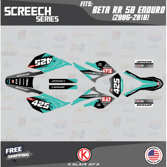 Kalair GFX Graphics Kit for Beta RR50 (2006-2010) Screech Series