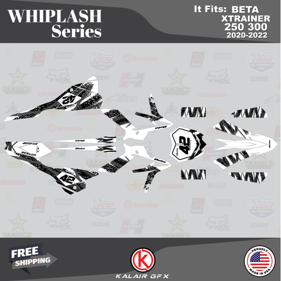 Kalair GFX Graphics Kit for Beta XTRAINER 250 and 300 (2020-2022) Whiplash Series