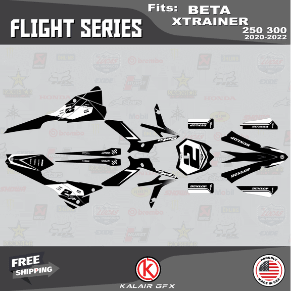 Kalair GFX Graphics Kit for Beta XTRAINER 250 and 300 Flight Series