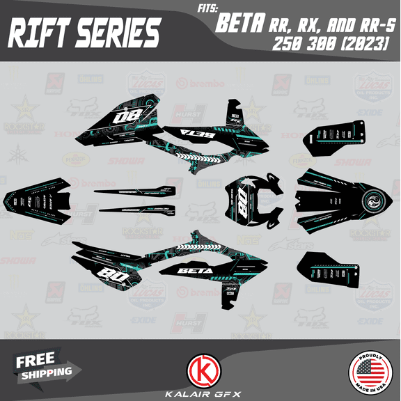 Kalair GFX Graphics Kit for Beta Xtrainer RR,RX,RR-S 250,300 (2023) Rift Series