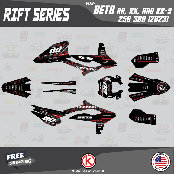 Kalair GFX Graphics Kit for Beta Xtrainer RR,RX,RR-S 250,300 (2023) Rift Series