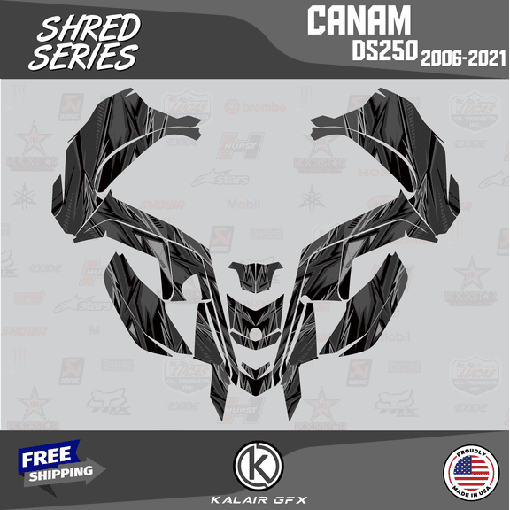 Kalair GFX Graphics Kit for Canam DS250 (2006-2021) Shred Series