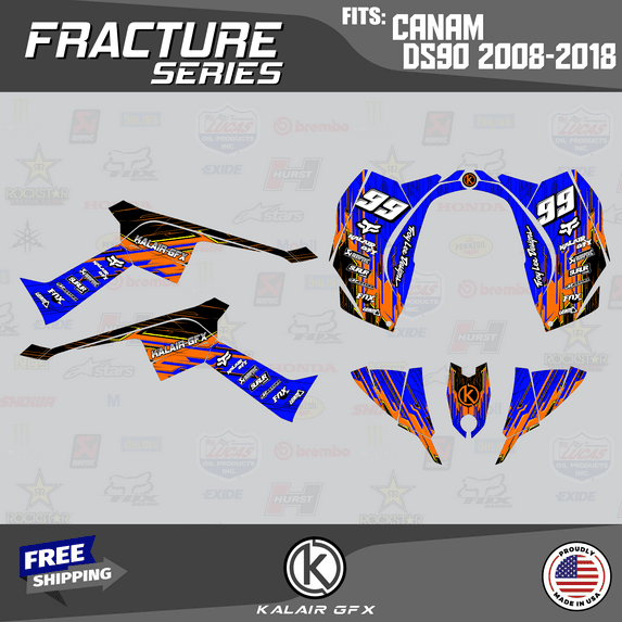 Kalair GFX Graphics Kit for Canam DS90 (2007-2018) Fracture Series