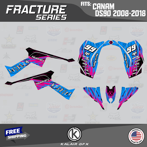 Kalair GFX Graphics Kit for Canam DS90 (2007-2018) Fracture Series