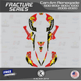 thumbnail image 1 of Kalair GFX Graphics Kit for Canam Renegade 500 800X 800R 1000 (All Years) Fracture Series, 1 of 5