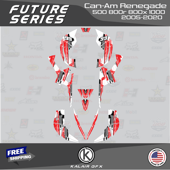 Kalair GFX Graphics Kit for Canam Renegade 500 800X 800R 1000 (All Years) Future Series