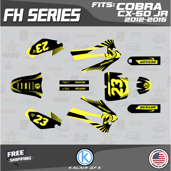 Kalair GFX Graphics Kit for Cobra CX50JR (2012-2015) Fh Series