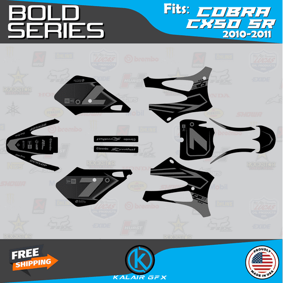 Kalair GFX Graphics Kit for Cobra CX50SR (2010-2011) Bold Series