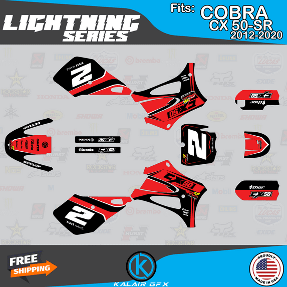 Kalair GFX Graphics Kit for Cobra CX50SR (2012-2020) Lightning Series
