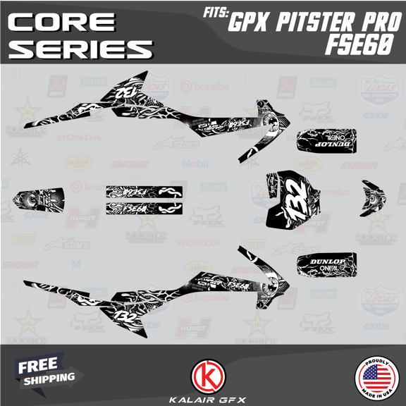 Kalair GFX Graphics Kit for Gpx PITSTER PRO FSE60 (All Years) Core Series