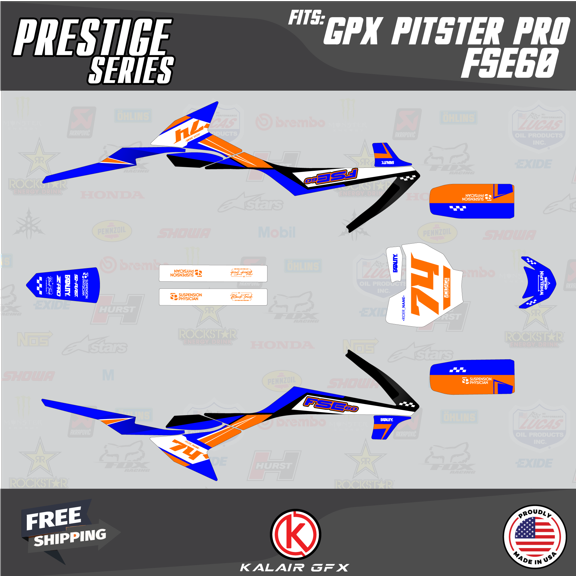 Kalair GFX Graphics Kit for Gpx PITSTER PRO FSE60 (All Years) Prestige Series