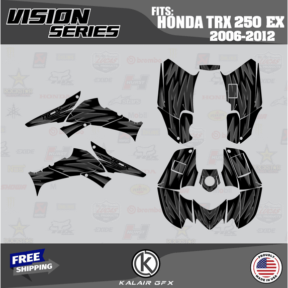 Kalair GFX Graphics Kit for Honda ATV TRX 250EX (2006-2012) Vision Series