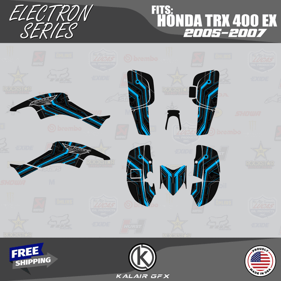 Kalair GFX Graphics Kit for Honda ATV TRX 400EX (2005-2007) Electron Series
