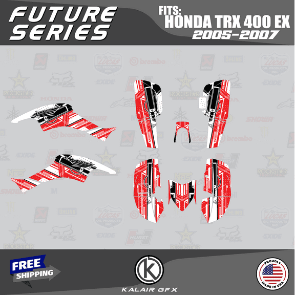 Kalair GFX Graphics Kit for Honda ATV TRX 400EX (2005-2007) Future Series