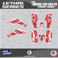 thumbnail image 1 of Kalair GFX Graphics Kit for Honda ATV TRX 400EX (2005-2007) Lethal Series, 1 of 5