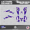 thumbnail image 1 of Kalair GFX Graphics Kit for Honda ATV TRX 400EX (2005-2007) Lethal Series, 1 of 5