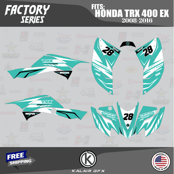 Kalair GFX Graphics Kit for Honda ATV TRX 400EX (2008-2016) Factory Series