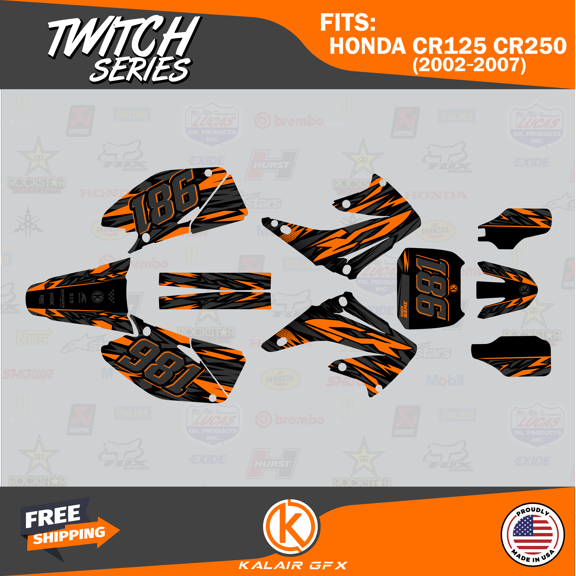Kalair GFX Graphics Kit for Honda CR125 (2002-2007) Twitch Series