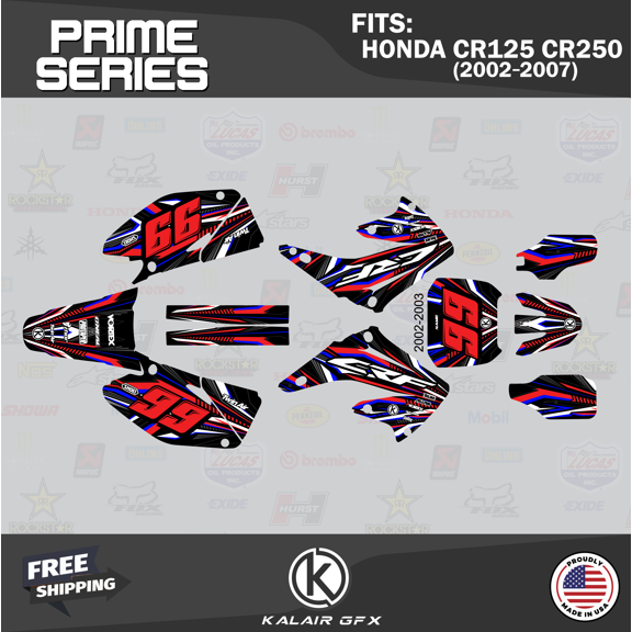 Kalair GFX Graphics Kit for Honda CR125 (2004-2007) Prime Series