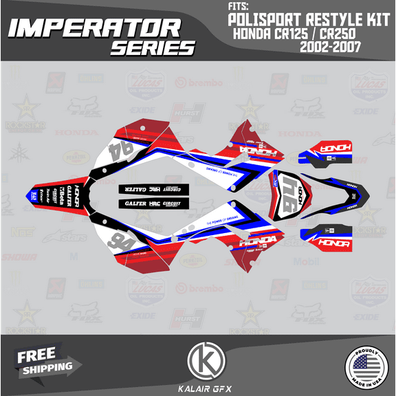 Kalair GFX Graphics Kit for Honda CR250 (2002-2007) Imperator Series