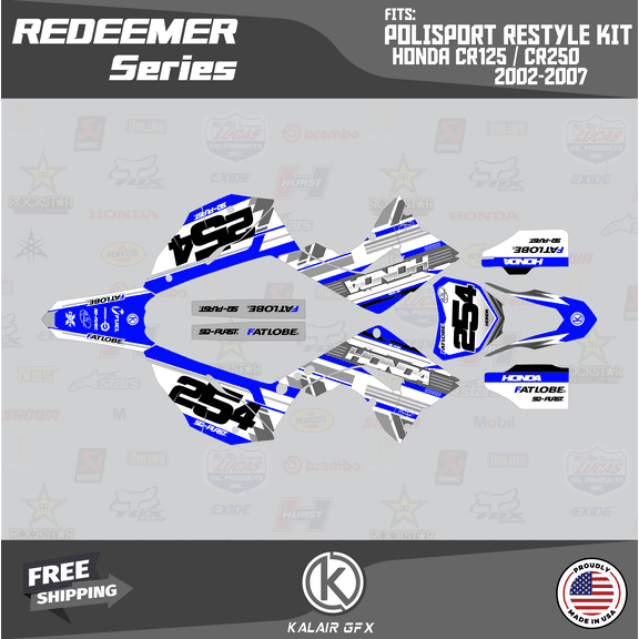 Kalair GFX Graphics Kit for Honda CR250 (2002-2007) Redeemer Series