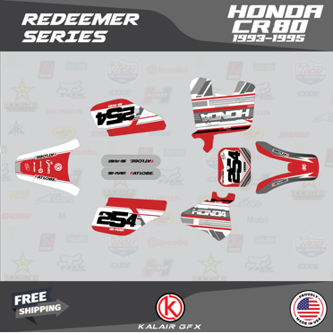 Kalair GFX Graphics Kit for Honda CR80 (1993-1995) Redeemer Series