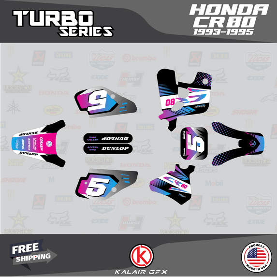 Kalair GFX Graphics Kit for Honda CR80 (1993-1995) Turbo Series