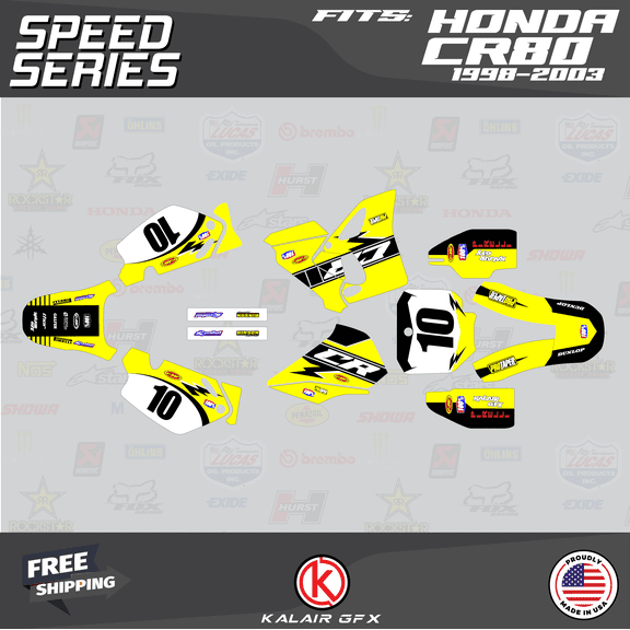 Kalair GFX Graphics Kit for Honda CR80 (1998-2003) Speed Series