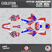 Kalair GFX Graphics Kit for Honda CR85 (2003-2014) Evo Series