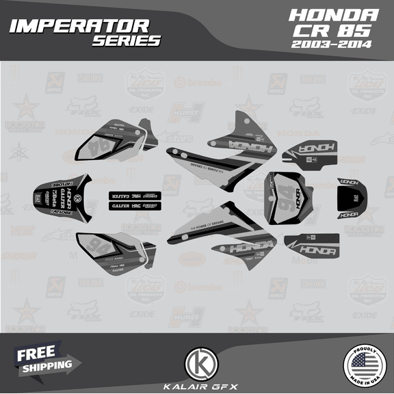 Kalair GFX Graphics Kit for Honda CR85 (2003-2014) Imperator Series