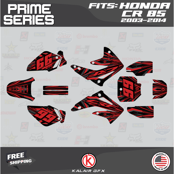 Kalair GFX Graphics Kit for Honda CR85 (2003-2014) Prime Series