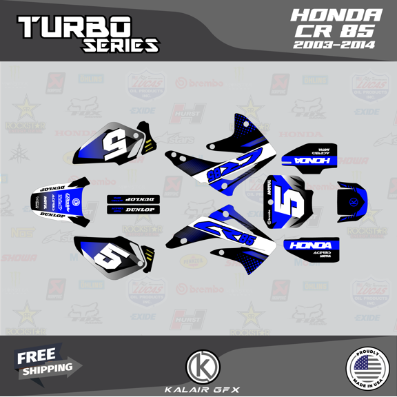 Kalair GFX Graphics Kit for Honda CR85 (2003-2014) Turbo Series
