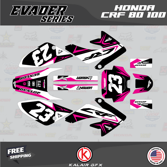 Kalair GFX Graphics Kit for Honda CRF100 (2004-2010) Evader Series
