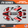 thumbnail image 1 of Kalair GFX Graphics Kit for Honda CRF100 (2004-2010) Fh Series, 1 of 5