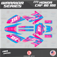 thumbnail image 1 of Kalair GFX Graphics Kit for Honda CRF100 (2011-2016) Warrior Series, 1 of 5