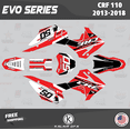 thumbnail image 1 of Kalair GFX Graphics Kit for Honda CRF110F (2013-2018) Evo Series, 1 of 5