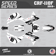 thumbnail image 1 of Kalair GFX Graphics Kit for Honda CRF110F (2019-2024) Speed Series, 1 of 5