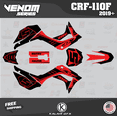 thumbnail image 1 of Kalair GFX Graphics Kit for Honda CRF110F (2019-2024) Venom Series, 1 of 5