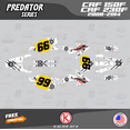 thumbnail image 1 of Kalair GFX Graphics Kit for Honda CRF150F (2008-2014) Predator Series, 1 of 5