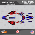 thumbnail image 1 of Kalair GFX Graphics Kit for Honda CRF150F (2008-2014) Revolt Series, 1 of 5