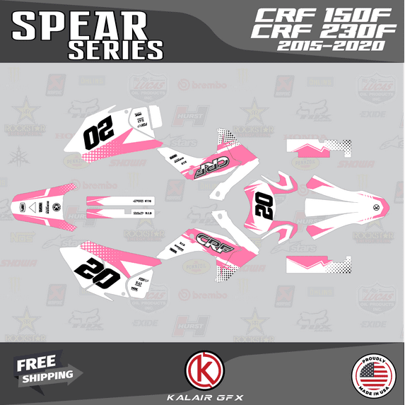 Kalair GFX Graphics Kit for Honda CRF150F (2015-2020) Spear Series