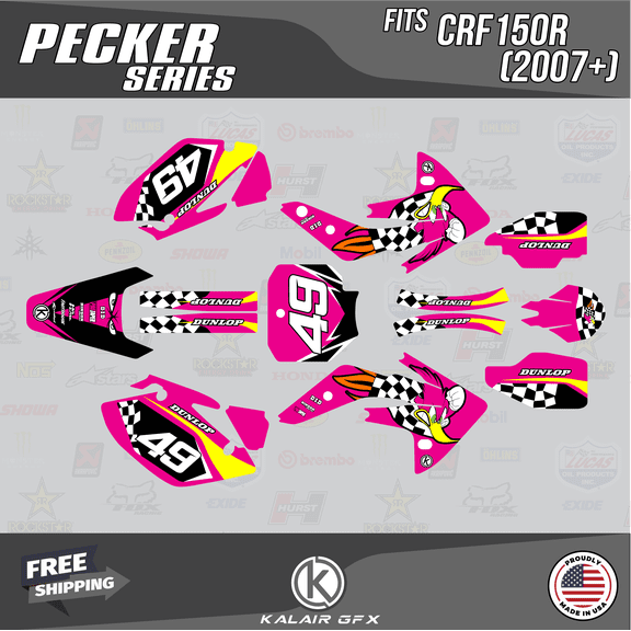 Kalair GFX Graphics Kit for Honda CRF150R (2007-2023) Pecker Series