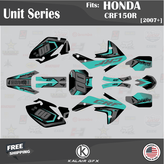 Kalair GFX Graphics Kit for Honda CRF150R (2007-2023) Unit Series