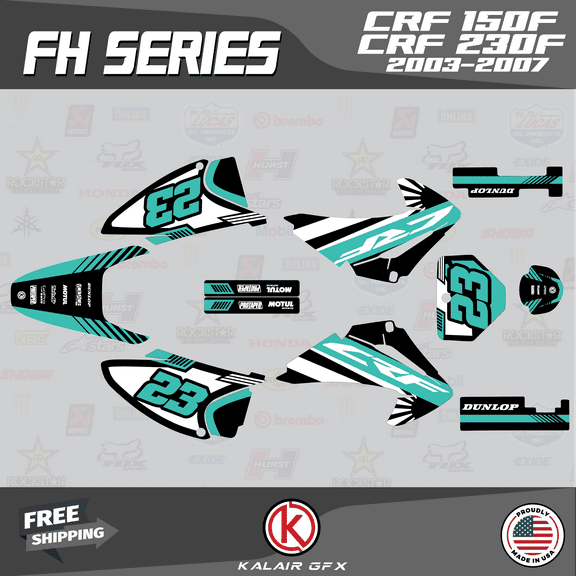 Kalair GFX Graphics Kit for Honda CRF230F (2003-2007) Fh Series