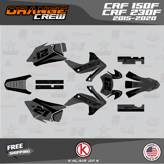 Kalair GFX Graphics Kit for Honda CRF230F (2015-2020) Ogcrew Series