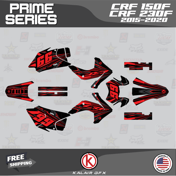 Kalair GFX Graphics Kit for Honda CRF230F (2015-2020) Prime Series