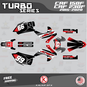 Kalair GFX Graphics Kit for Honda CRF230F (2015-2020) Turbo Series