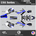 thumbnail image 1 of Kalair GFX Graphics Kit for Honda CRF250R (2006-2007) Usa Series, 1 of 5